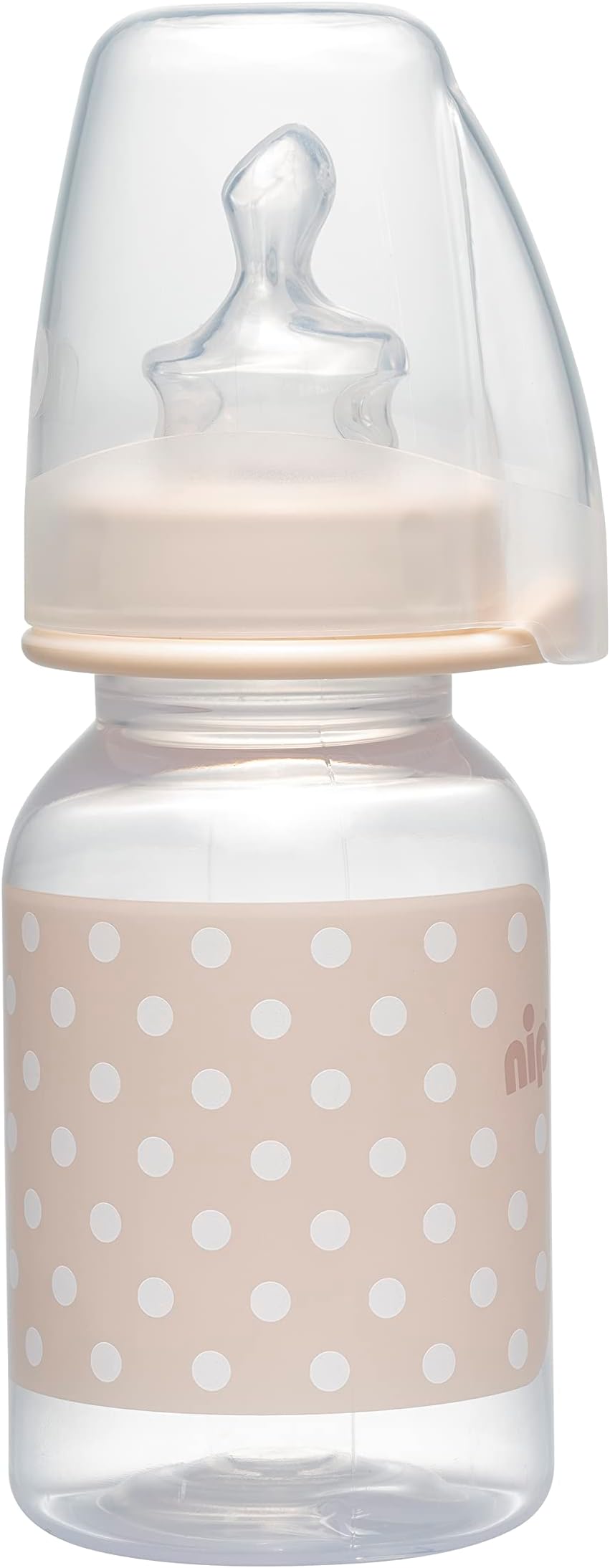 NIP Standard Bottle, 125 ml, Baby, 0-6 Months with Anatomical Silicone Teat, Green
