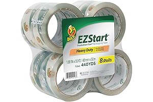 Duck EZ Start Crystal Clear Packing Tape