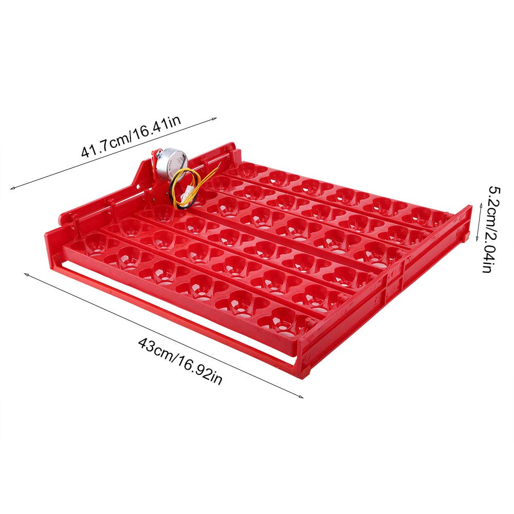 Tyenaza Bandeja Volteo Incubadora, 36 huevos/144 incubadora de Huevos de Pollo Incubadora Automática Pato Codornices Aves Aves de Corral Bandeja de al Incubadora de Huevos(43 x 41,7 x 5,2 cm)