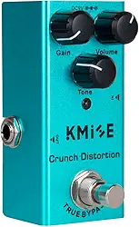 lotmusic Pedal de efeitos de guitarra elétrica Crunch Distortion, mini tipo único DC 9V True Bypass
