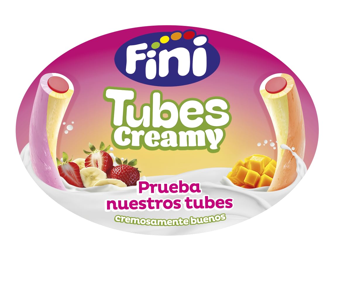 Fini Golosina Tubes Creamy Regaliz 80 gr Chuche Sabor Mango and Cream