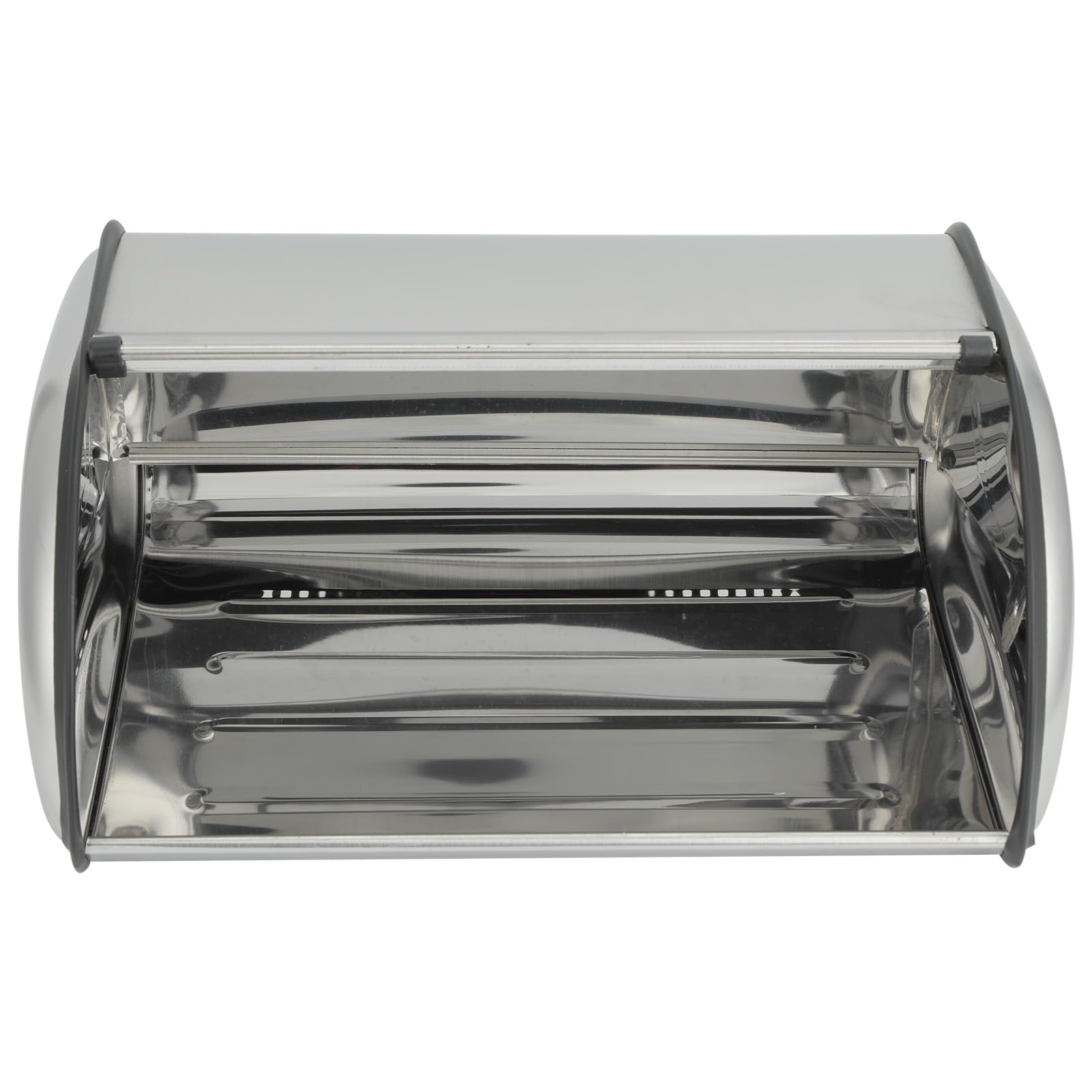 Naroote Silver Stainless Steel Bread Bin, Large Capacity Bread Box For Kitchen Counter Storage Box For Bread And Cake - Keep Your Kitchen Organized And Fresh