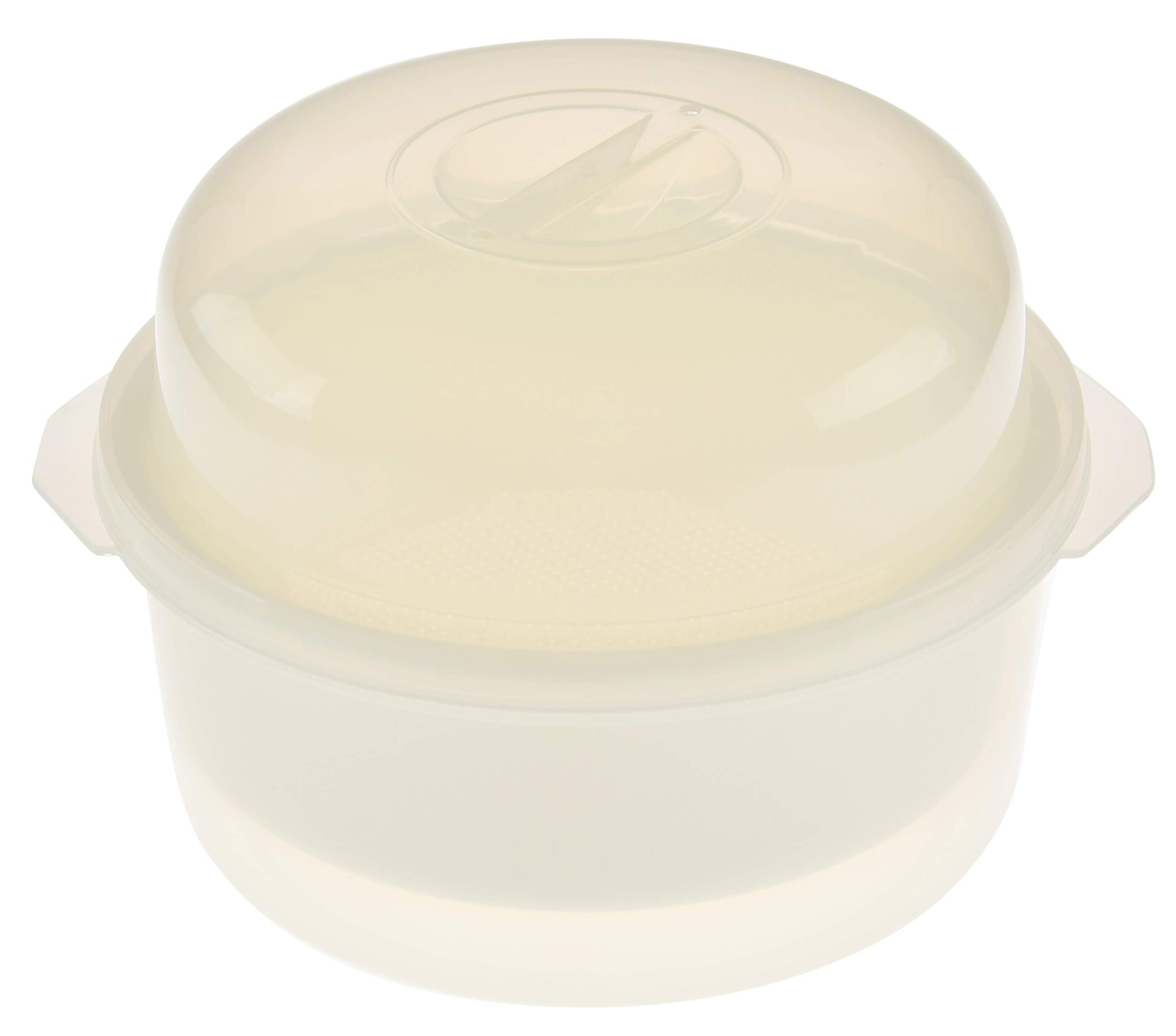 HOME-X Rice, Fish, Poultry, Vegetables Steamer Set, Microwave-Safe Plastic