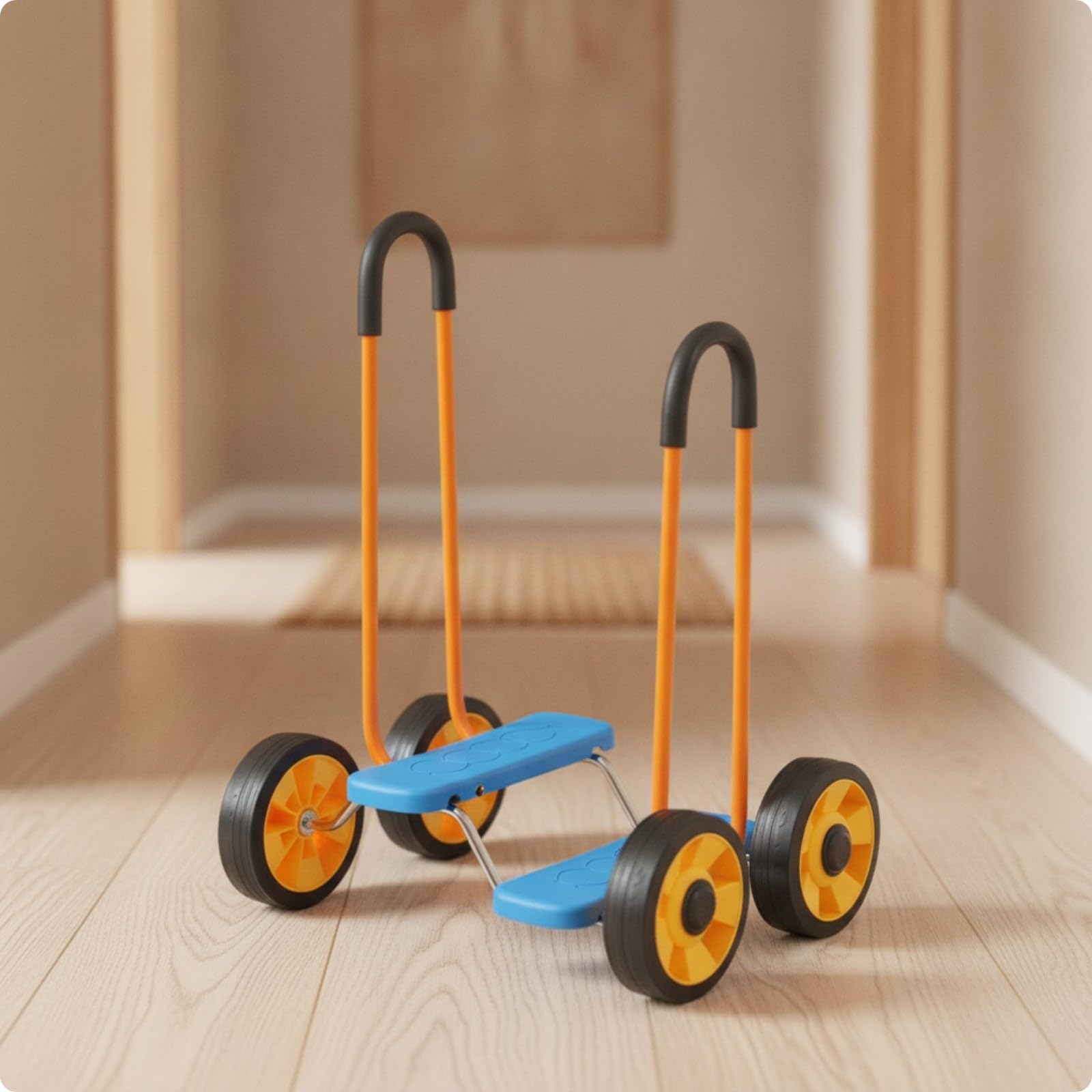 Bicicletta senza Pedali 4 Ruote | Antiscivolo, Veicolo a 4 ruote con Piattaforme Piedi, Leggero, Bicicletta prima Infanzia, Giochi