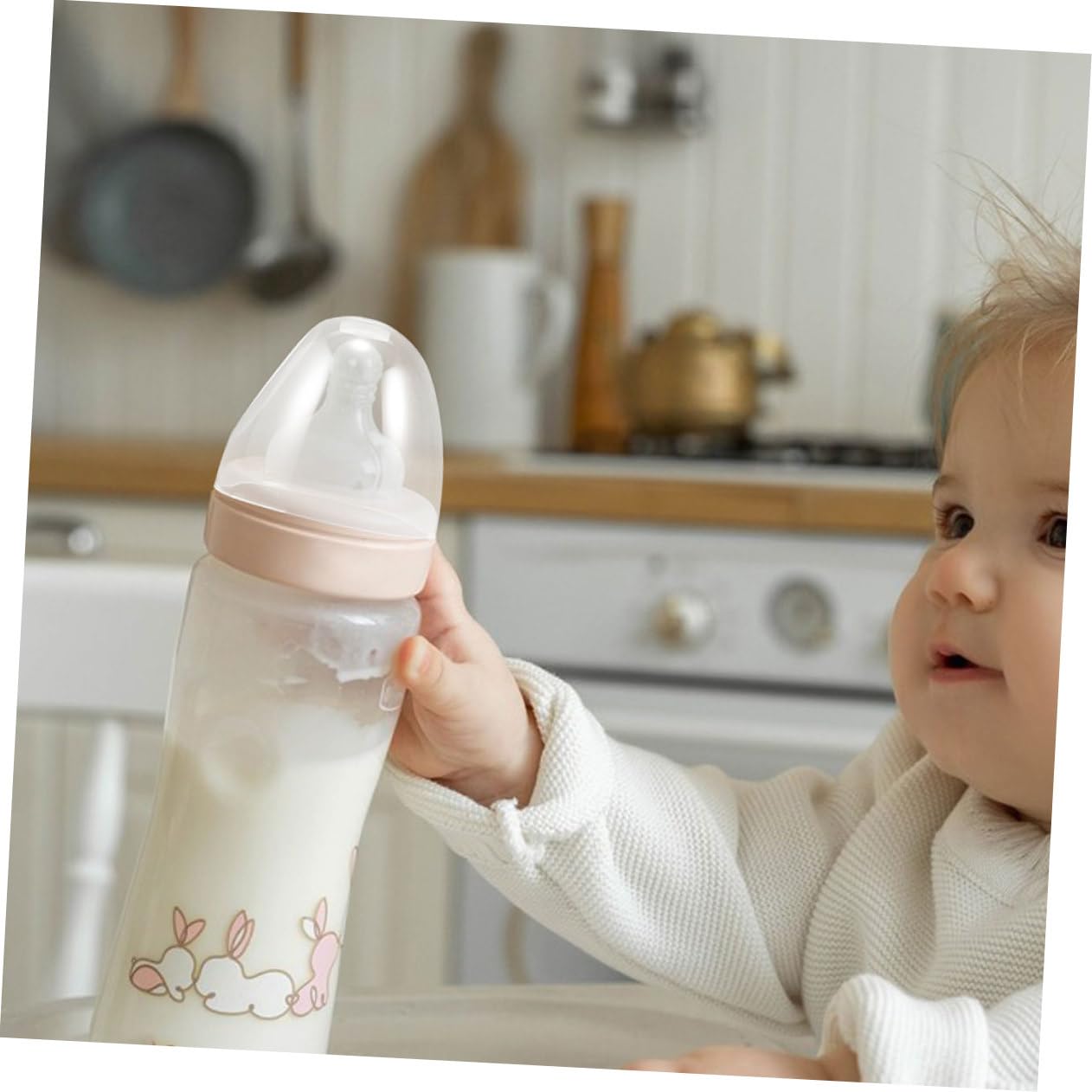 HOLIDYOYO 4 Pack Milk Bottle Caps Leak-proof Reusable Plastic Lids for Milk Jugs Easy to Install