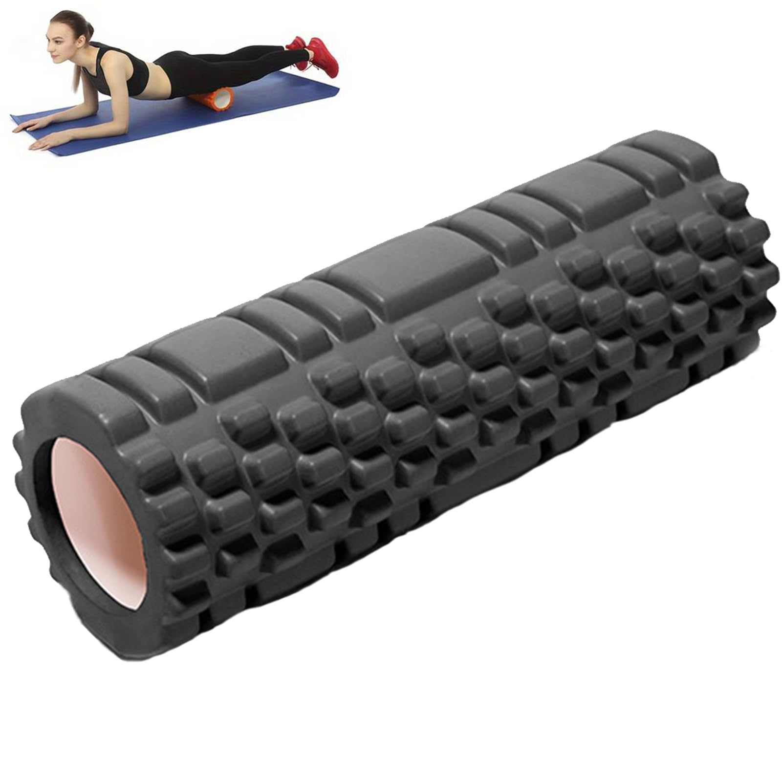 Foam Roller Pilates, rullo pilates, Rullo Massaggio Muscolare, Foam Roller per Alleviare le Tensioni Muscolari, sulla Colonna Vertebrale e sulle Gambe