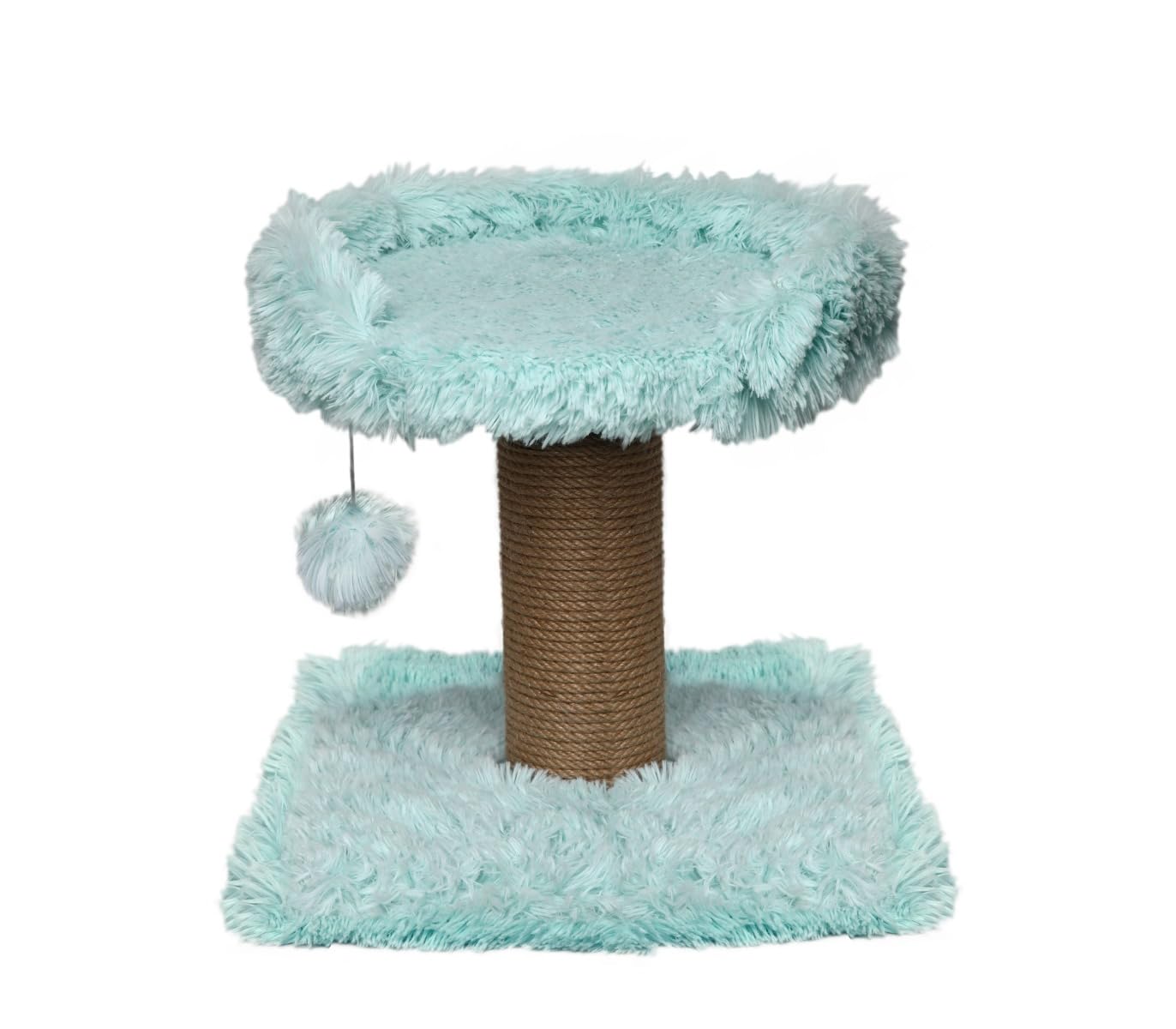 Arbre à chat avec peluche longue Topmast parfait pour réchauffer le salon en hiver