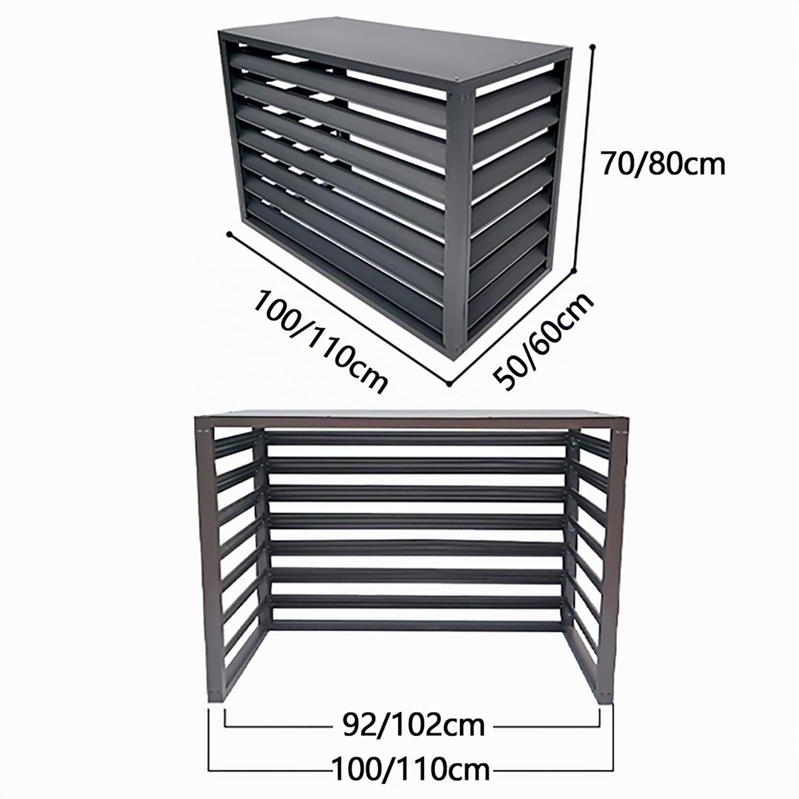 Cubierta De Aire Acondicionado, Cubre Aire Acondicionado Exterior, Rejilla De Protección Para Aire Acondicionado, Funda Para Aire Acondicionado, Soporte De Flores De Aluminio, Pantalla De Privacidad (