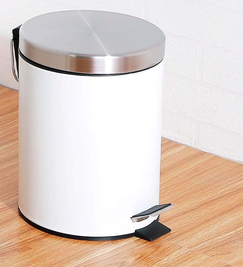 Poubelle 5L silencieuse en acier pour une cuisine ou salle de bain épurée