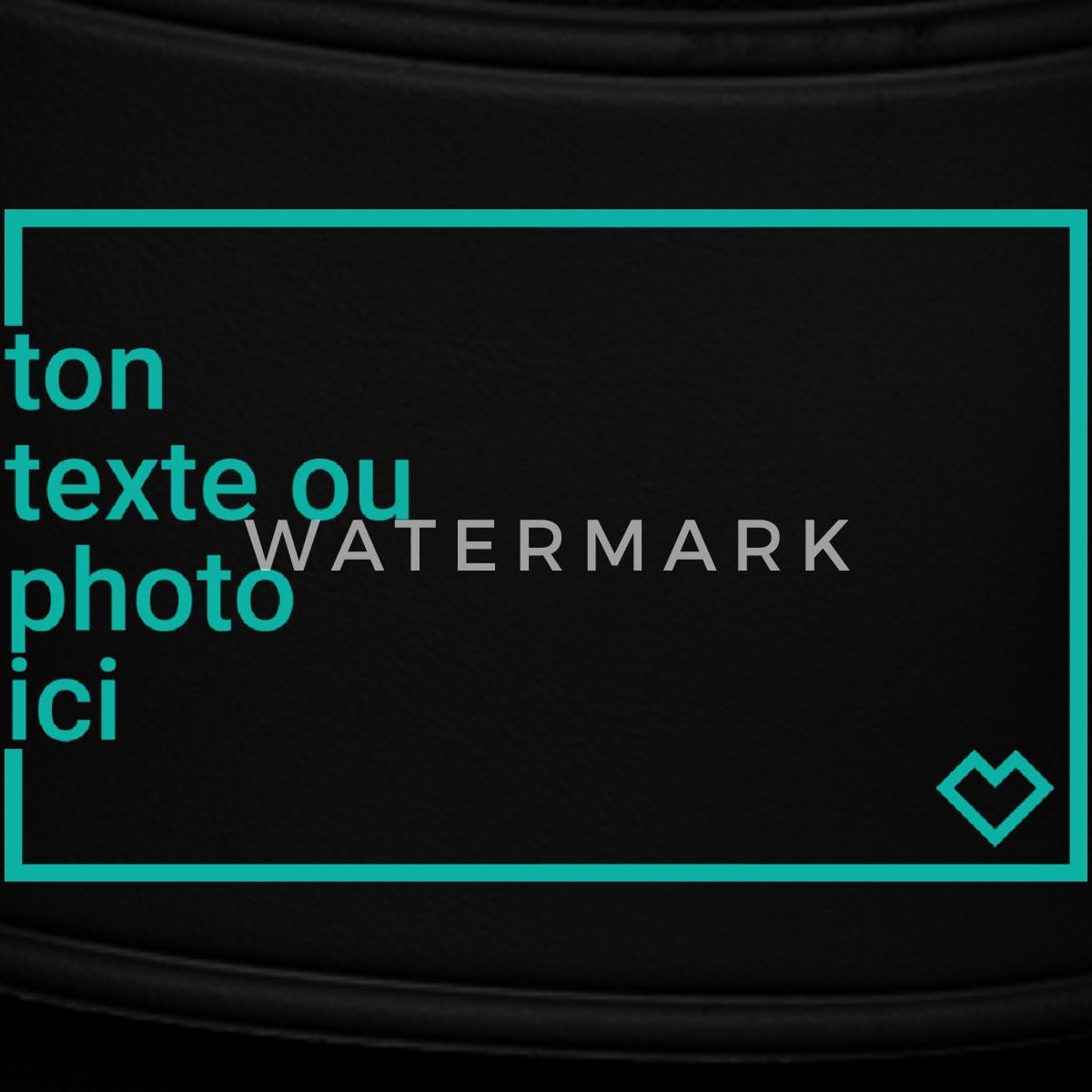 Spreadshirt Claquettes Homme Personnalisables avec Photo ou Texte | Tongs Pantoufles Personnalisés