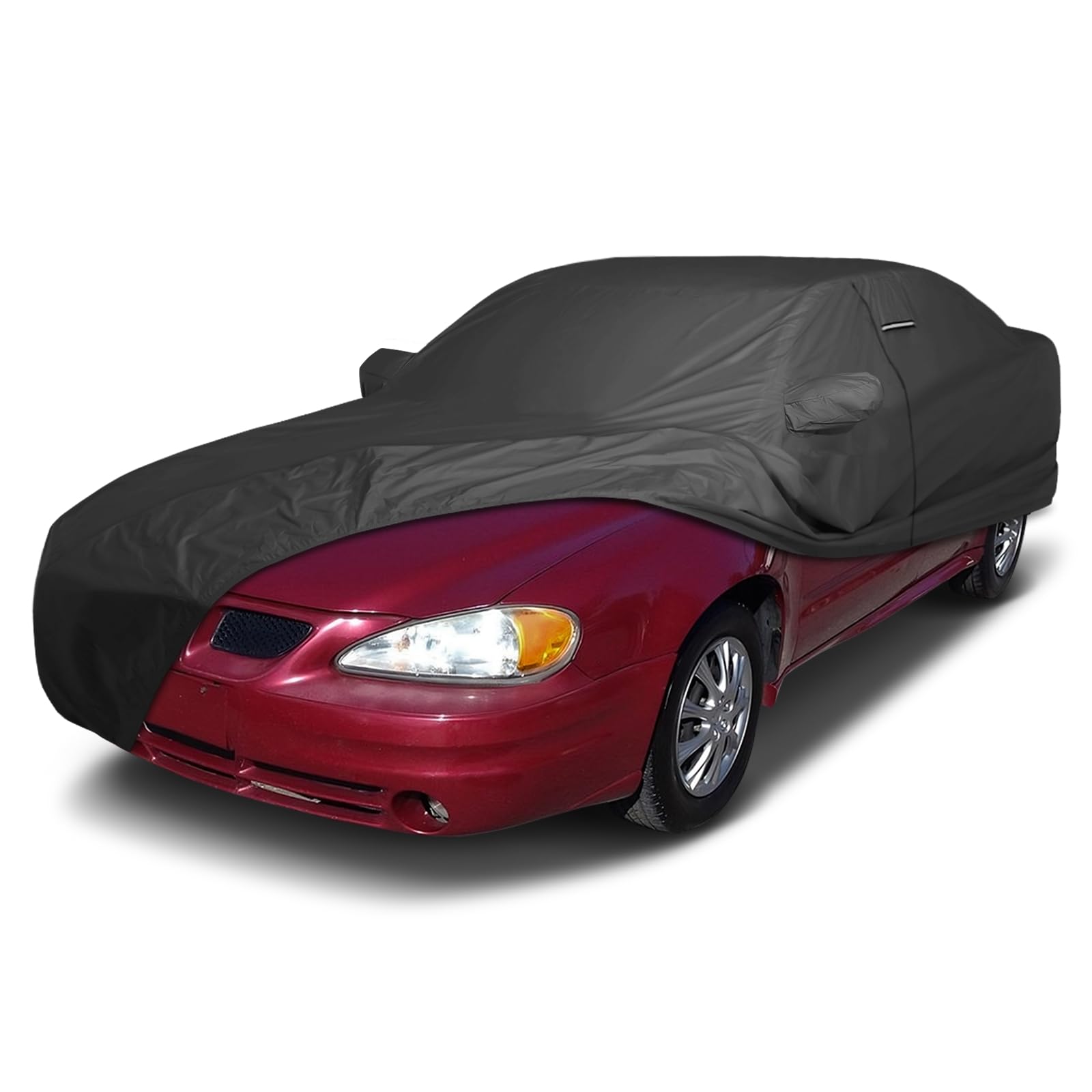 iCarCover Waterproof Car Cover for 1992-2005 Pontiac Grand Am | High-End Custom Fit All Weather Indoor Outdoor Hail Rain UV Sun Resistant Snow Dust Storm Protection Covers (Black)
