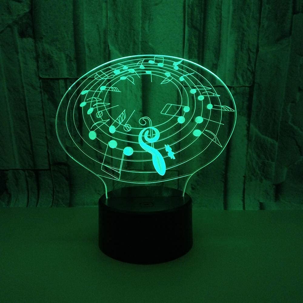 LED 3D lumière Couleur Lampe Led Veilleuse Bande La Description Décoration Pour Enfant Chambre Chevet Table de Bébé Enfant Cadeau 7 Couleurs