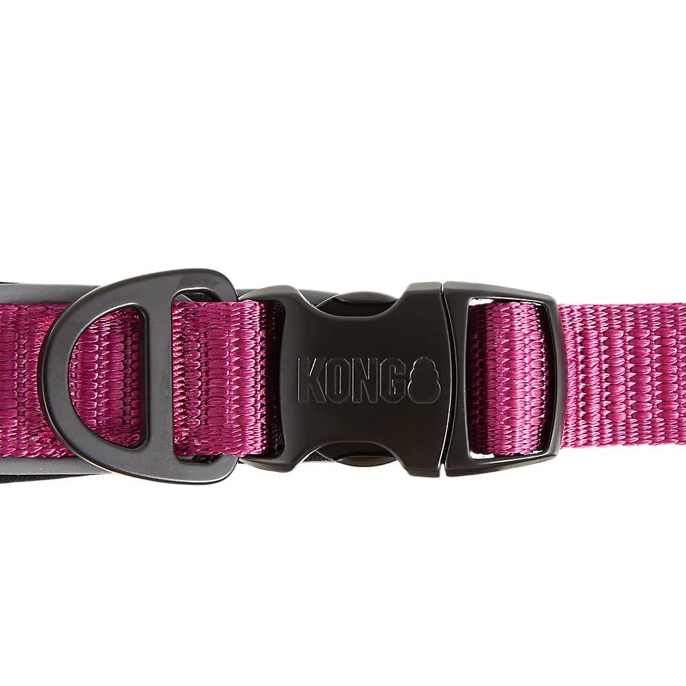 KONG Correa elástica reflectante para perro de 6 pies (rosa)