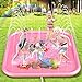 Peradix Tappetino Gioco d'Acqua per Bambini / Giochi Piscina Tappetino, 67 in/170cm Spruzzi e Splash Tappeto Gioco d'Acqua da Giardino per Ragazzi e Ragazze, Sirena Giochi d'Acqua da Giardino