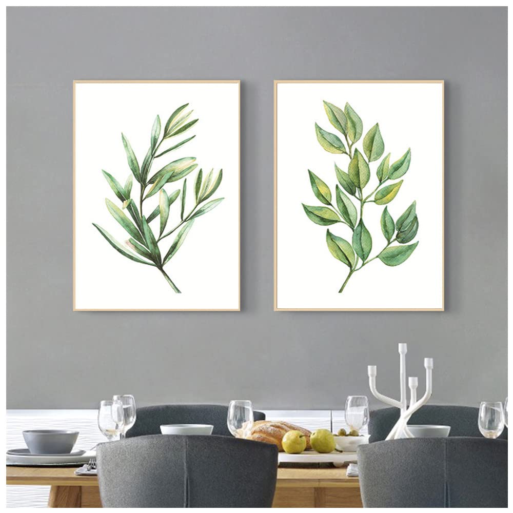 Fiwzzdur Set 3 Poster Con Piante Verdi, Stampe Artistiche Moderne, 40x50 Cm, Senza Cornice, Per Soggiorno E Camera Da Letto - 4