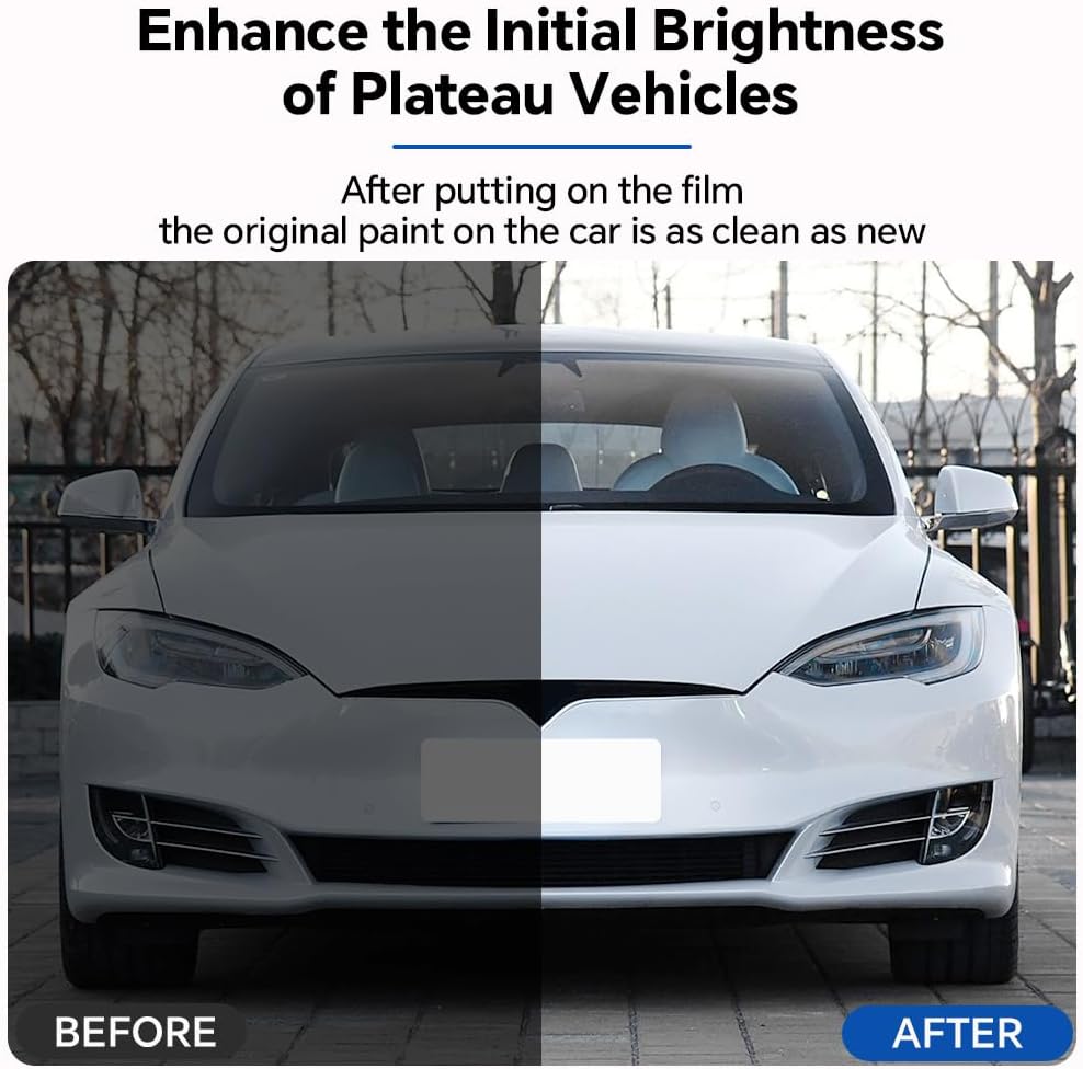 for Tesla Model S 2016-2020 Full Whole Set 8.5mil TPU Precut Paint Protective Film,Anti-Scratch Self-Adhesive Waterproof UV Resistant Car Exterior Wrap,for Tesla Car Accessories(Matte)