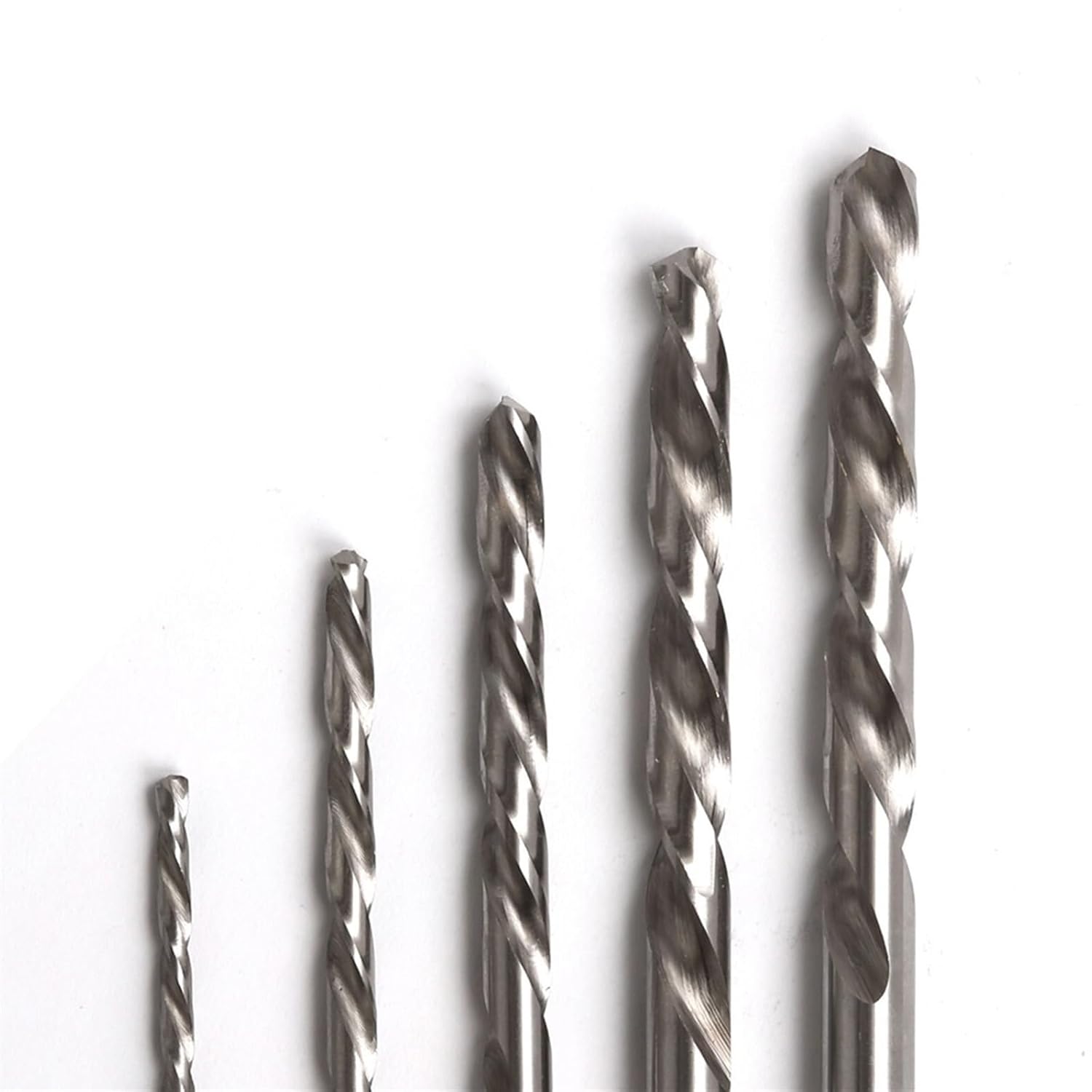 10PCS 0.5mm-12mm Left Hand Drill Bits HSS M2 Reverse Twist Drill Bit (Size : 0.8mm) MOICEYHF