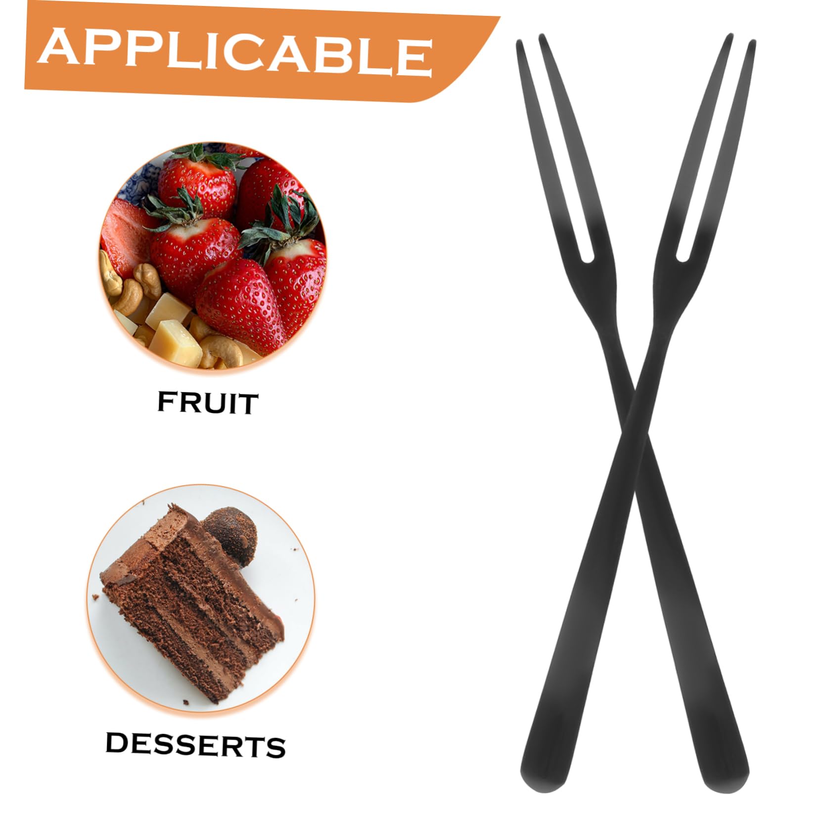 TOPBATHY 20 Piezas tenedores de frutas tenedor de postre de aperitivo tenedor de aceitunas tenedores acero inoxidable palillos de frutas reutilizables palillos de frutas de acero inoxidable