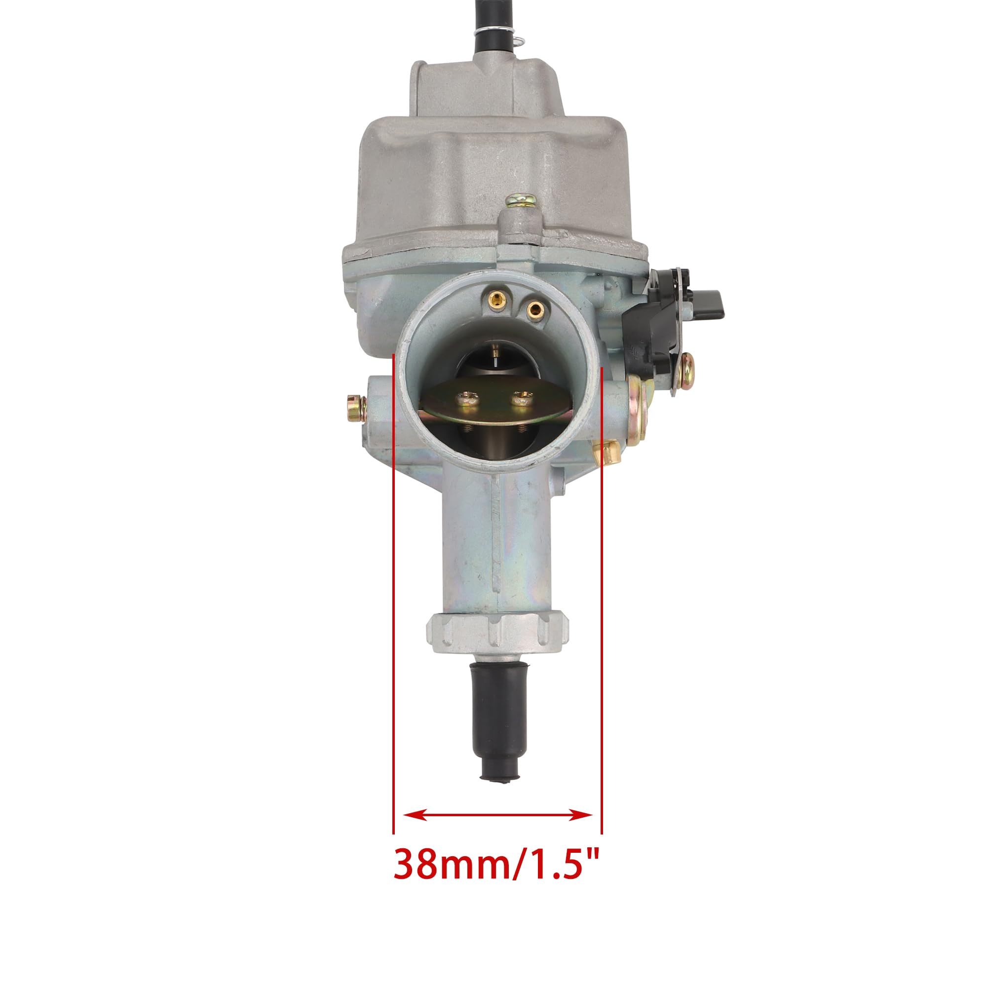 WOOSTAR 26mm Carburateur PZ26 avec Filtre à Air Filtre à Carburant Joints de Collecteur D’admission Remplacement pour 4 Temps 110cc 125cc XR100 CB125 TaoTao DB17 125 Dirt Bike ATV 4 Wheeler Quad