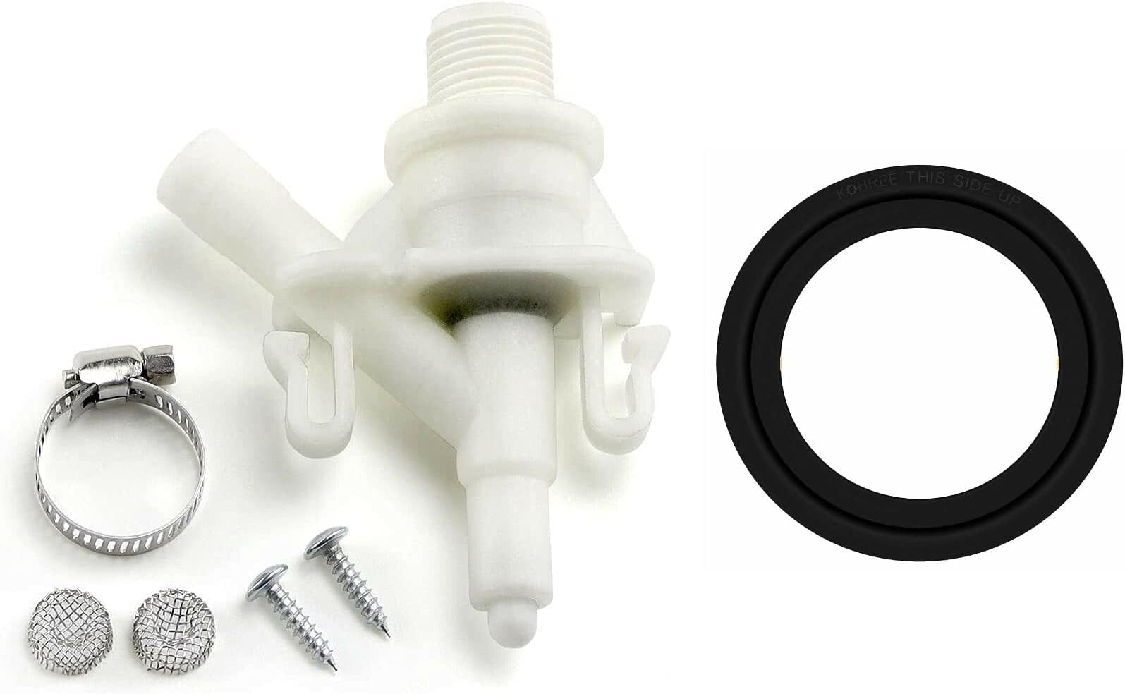 385311641 385311658 RV Boat Camper Toilet Water Valve Kit with Flush Ball Gasket for Dometic 300