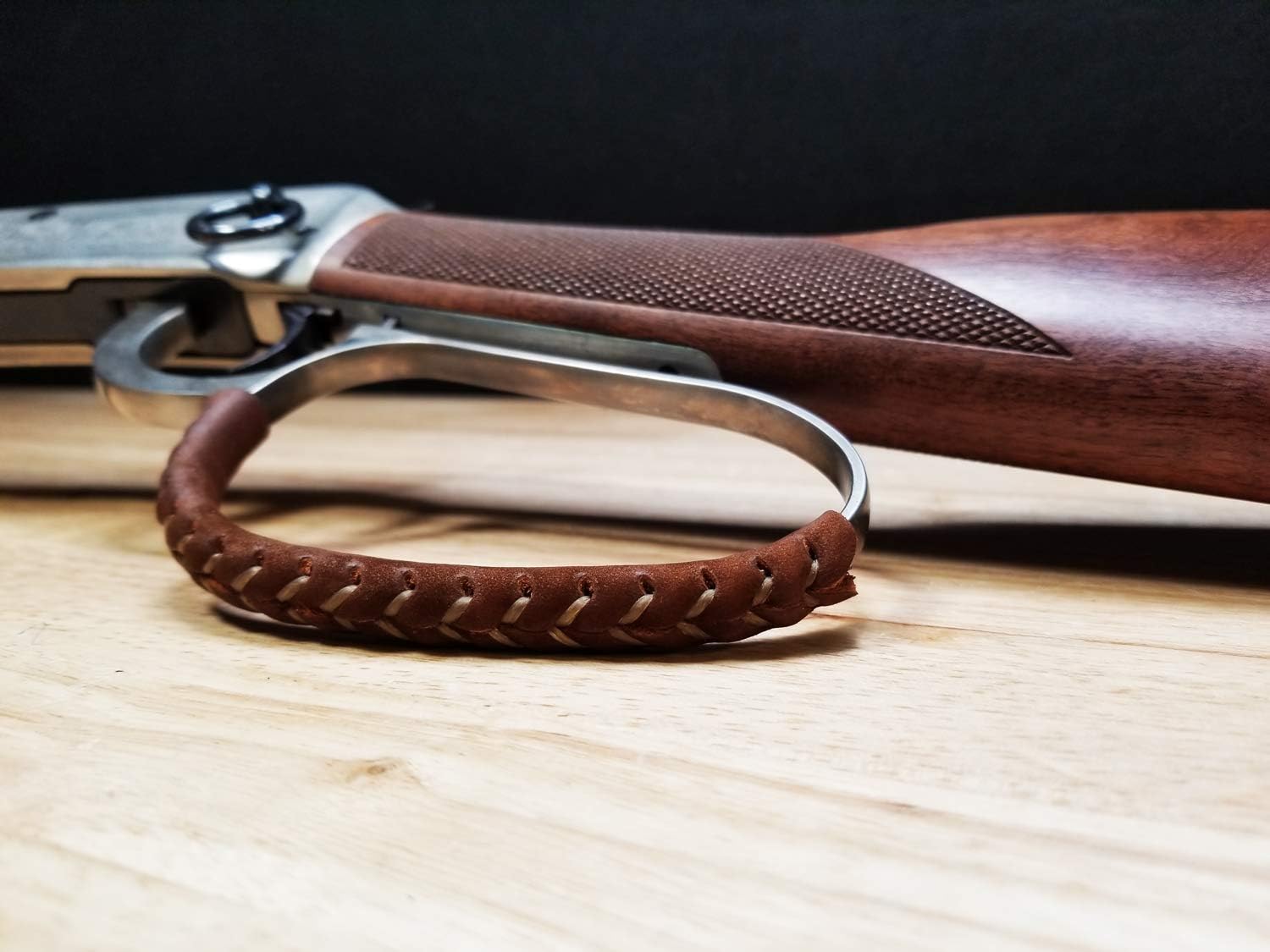 Handcrafted Large Loop Leather Lever Wrap