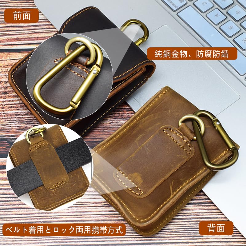 Amazon | タバコポーチ 本革 タバコケース タバコポーチ メンズ 厚手