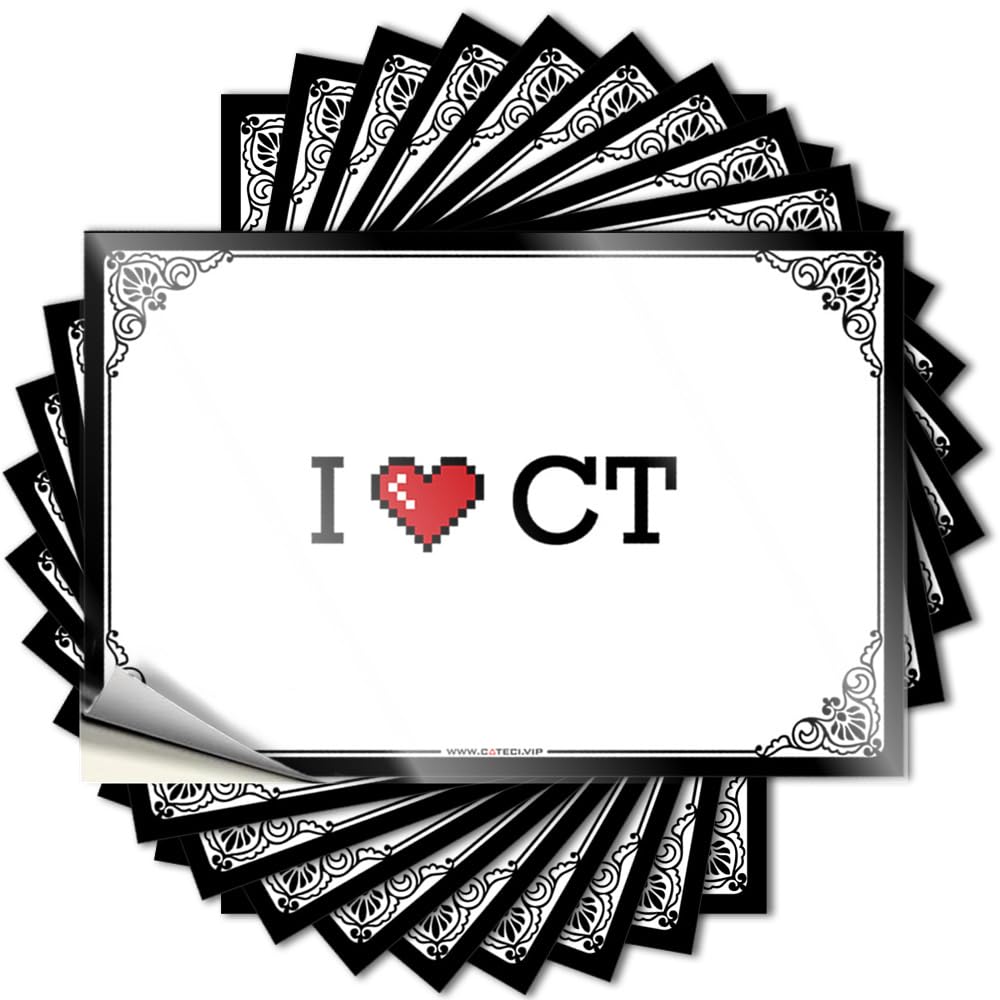 I Love Ct Vintage Bar Decor Affirmation - Decal Cover Waterproof Decal(12X18CM)