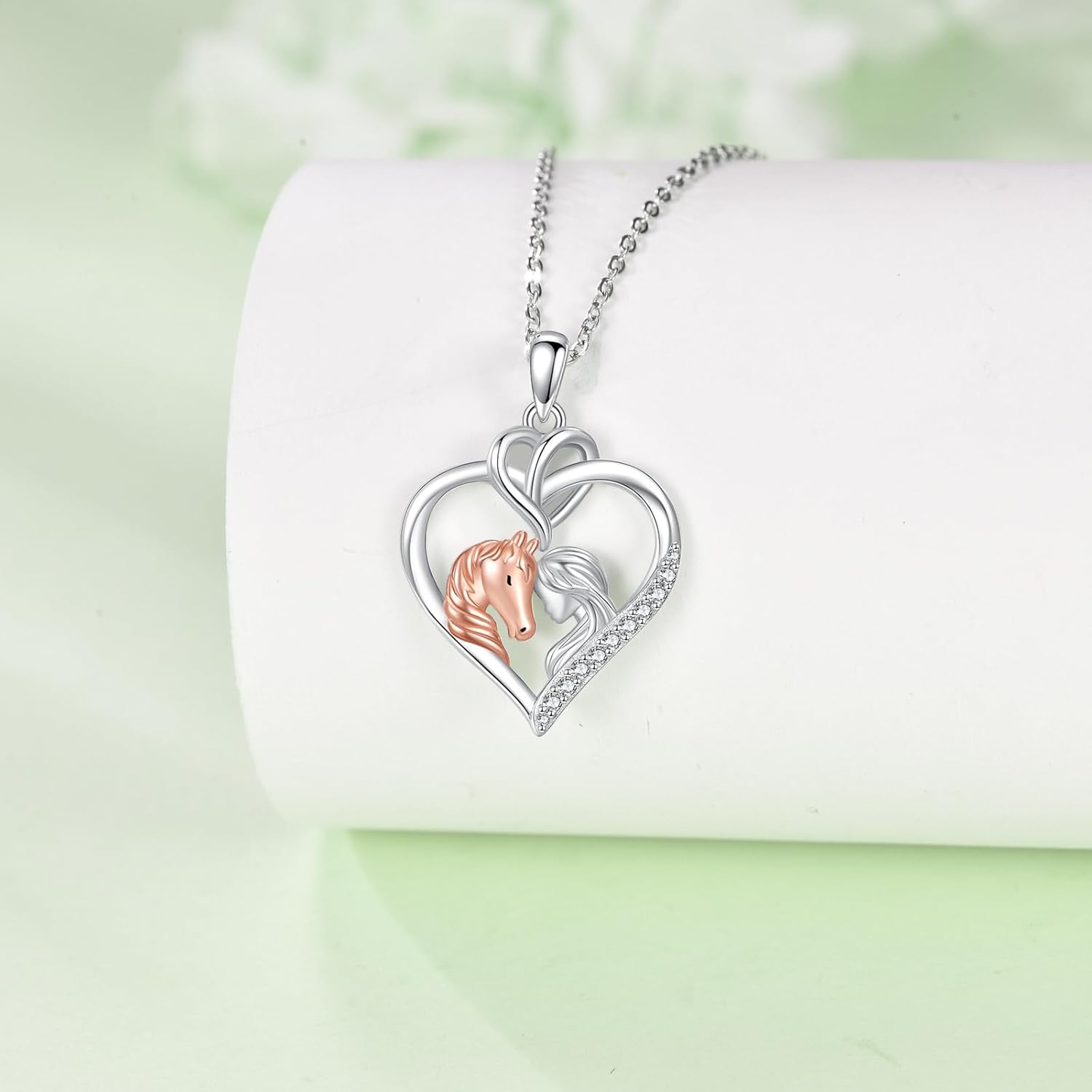 URONE Horse Gifts for Women 925 Sterling Silver Horse Pendant Jewelry Gift - Image 3