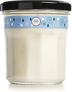 MRS. MEYER'S CLEAN DAY Soy Aromatherapy Candle, 35 Hour Burn Time, Made with Soy Wax and Essential Oils, Rain Water, 7.2 oz