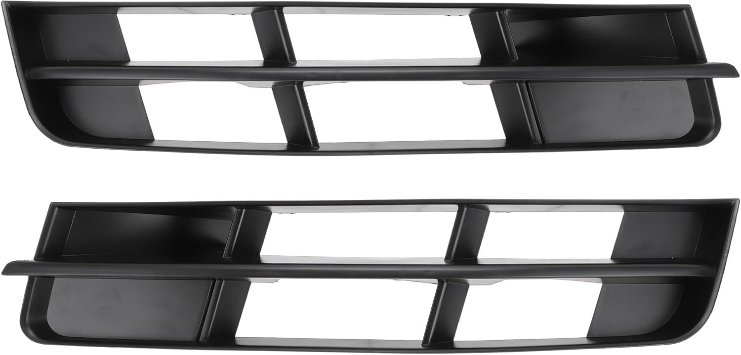 Fog Light Grill No.4L0807681B/4L0807682B 21.85"x4.33" Front Lower Bumper Fog Light Cover Inserts for Audi Q7 2010-2015 ABS Black