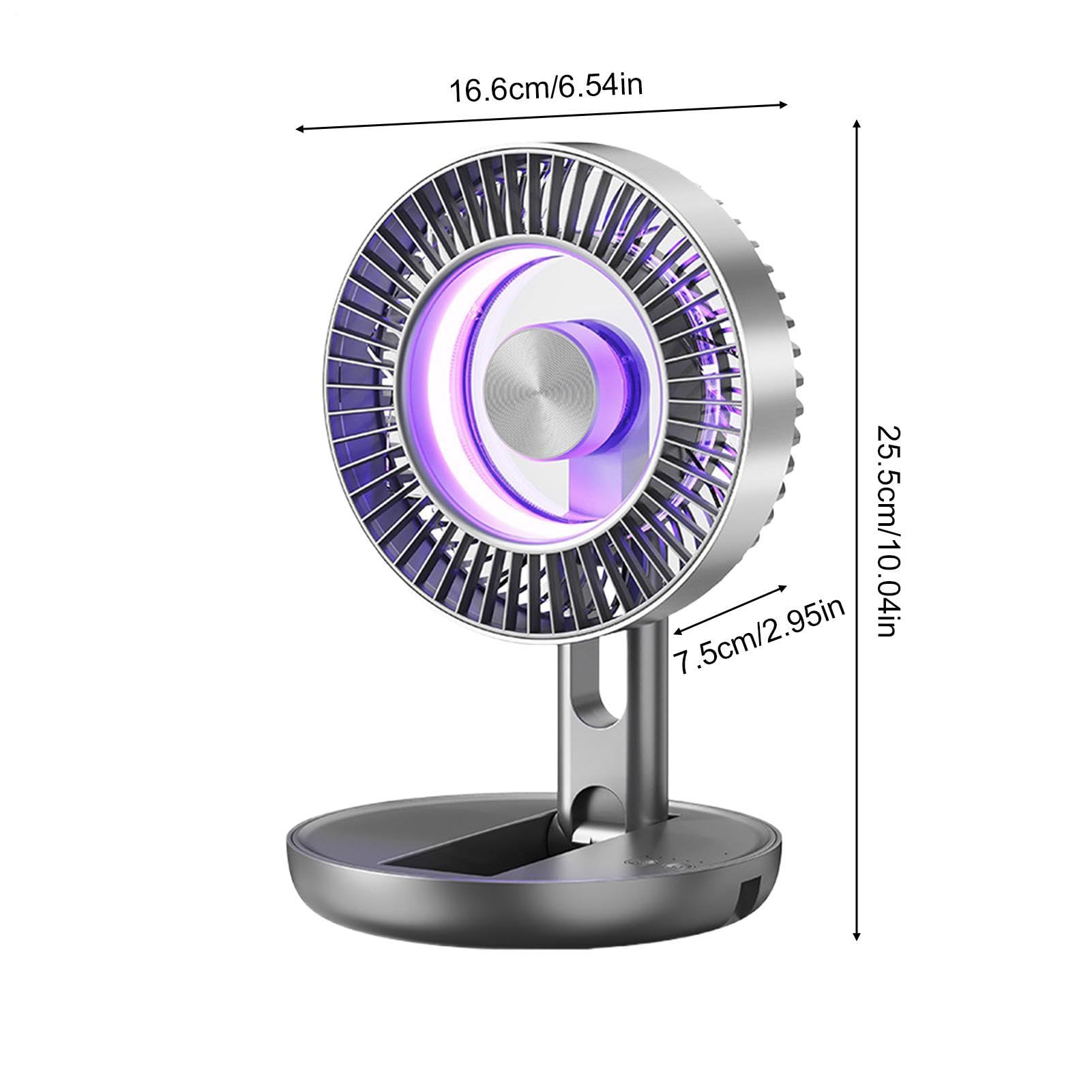 Ventilatore USB Da Scrivania 5 Velocità Ventilatore Silenzioso Pieghevole