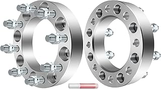 ECCPP Pair of 8 Lug Wheel Spacers Adapters 1.5" 8x6.5 to 8x6.5 8x165.1 to 8x165.1 126.15mm fit for F250 F350 for Ram 2500 3500 with 9/16" Stud