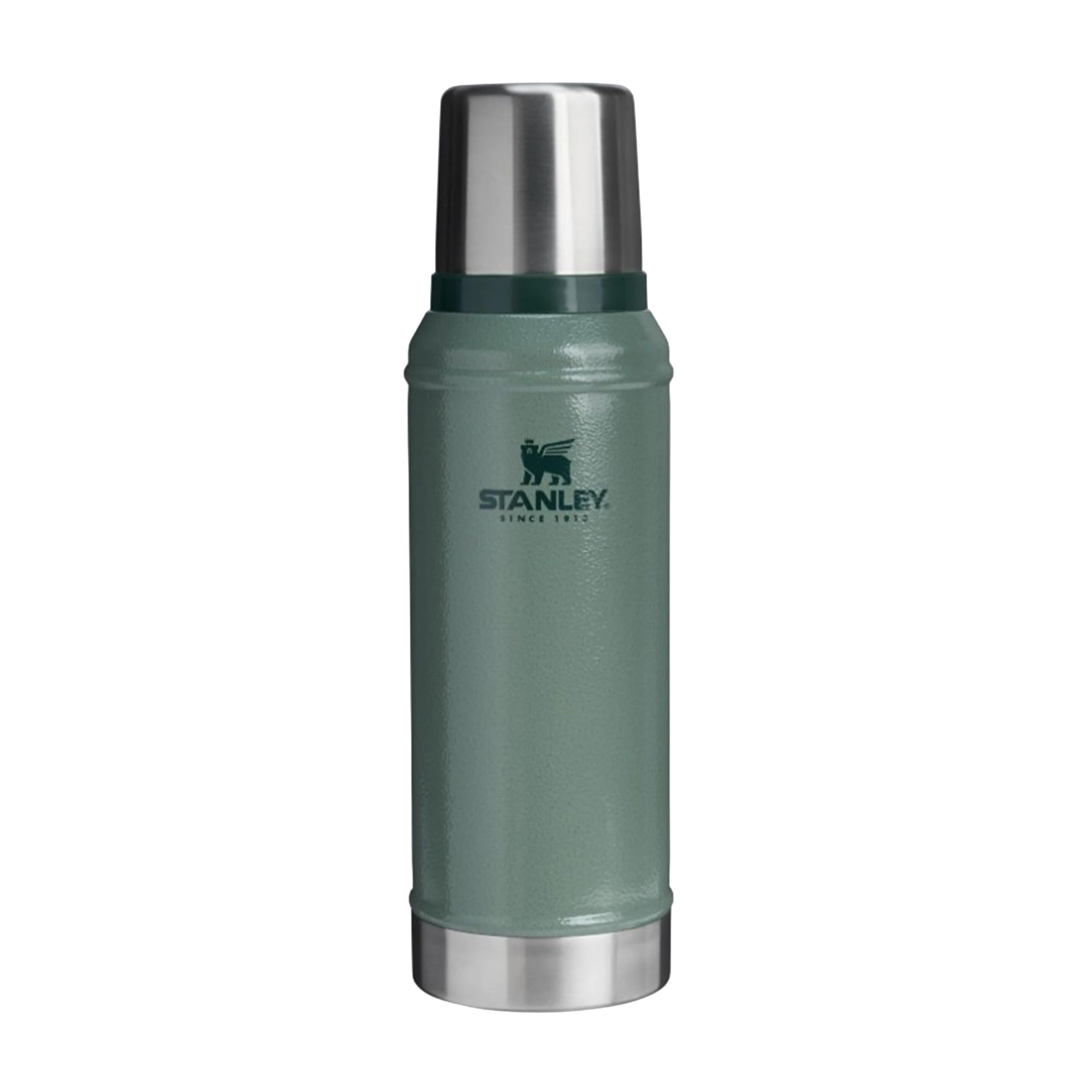Stanley 1913 Classic Legendary Thermoskanne 0.94L - Hält 24 Stunden Heiß Oder Kalt - Spülmaschinenfest - Deckel Dient Als Becher - Isolierflasche BPA Frei - Edelstahl Thermosflasche - Hammertone Green