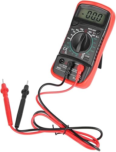 Miniatura 3 de Xl830l multímetro digital de mano Xl830l, multímetro Xl830l con pantalla LCD y sobrecarga de retroiluminación (XL830L rojo)