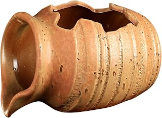 Ceramic Fountain Decor for Fish Tank, Coffee Waterfall Jar Accessory