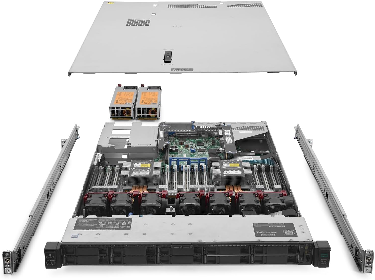 HPE ProLiant DL360 G10 Plus 10B Universal Server 2.80Ghz 16-Core 64GB RAM Rails (Renewed)