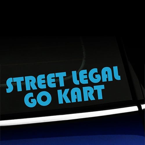 Miniatura 10 de Street Legal Go Kart - Calcomanía de vinilo para Mini Cooper, color a elegir - gris