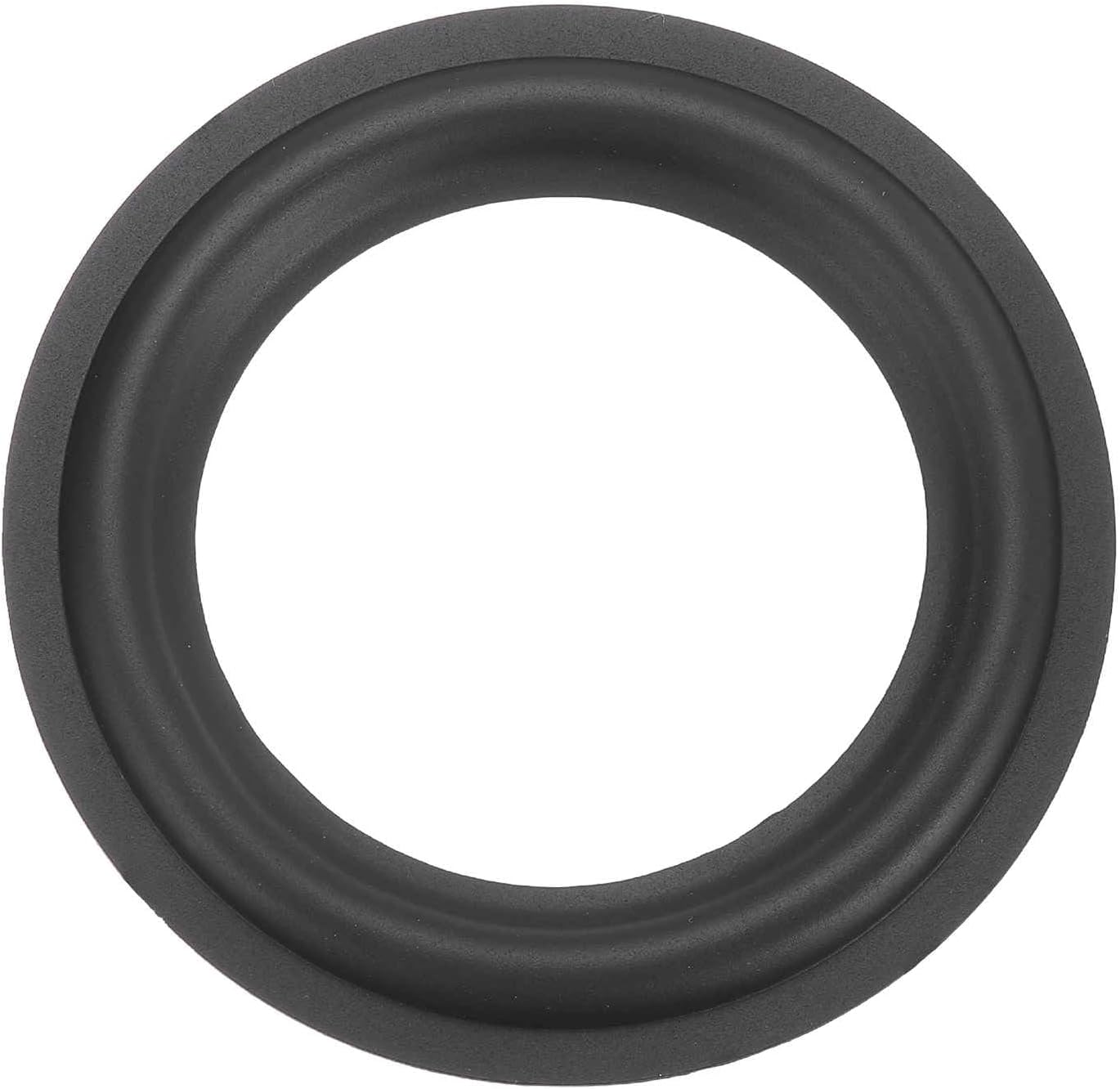 MECCANIXITY 4.5 Inch Rubber Speaker Edge Surround Rings 117x75mm(IDxOD) Perforated Subwoofer Rings Replacement Parts for Speaker Repair or DIY, Black