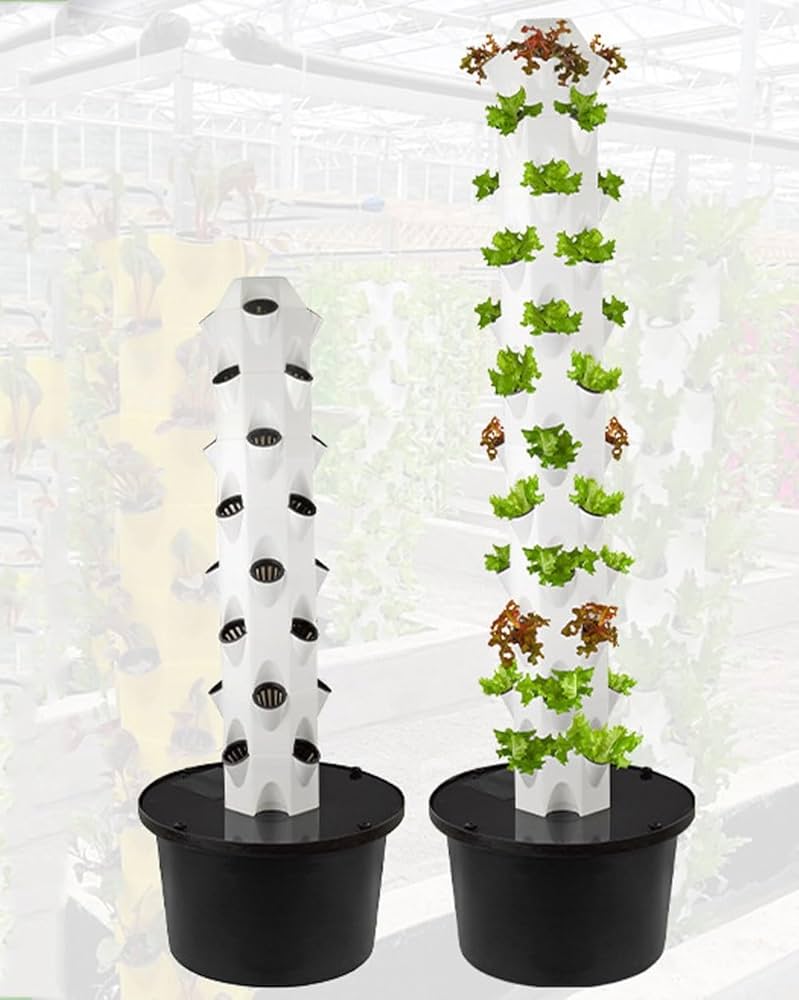 Amazon.co.jp: 水耕栽培タワー、水耕栽培システム、32/48ポッド