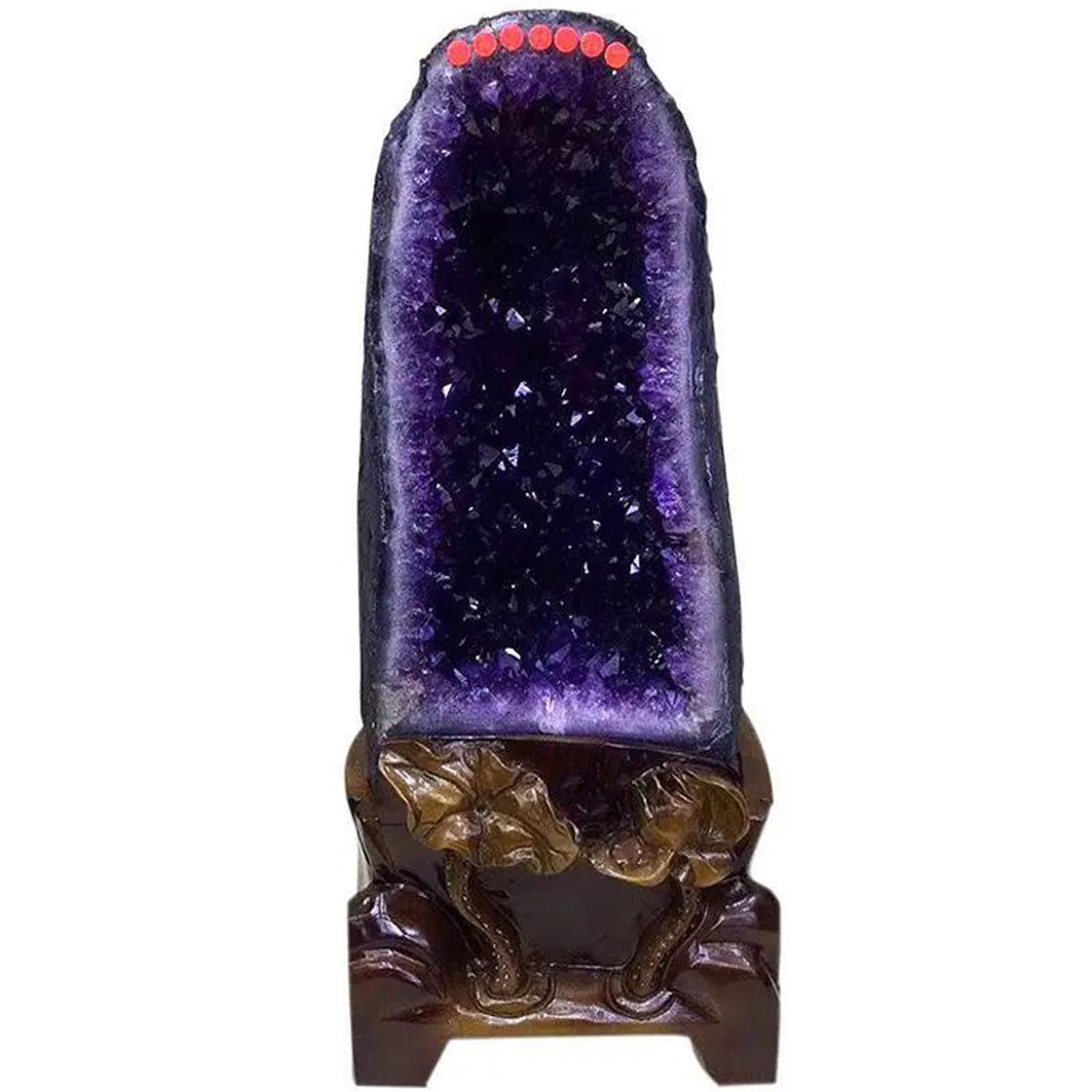 Clúster de Amatista Natural Geode Druze Crystal Espécimen de minerales de Roca áspera Reiki Meditación Wichcraft Decoración de la habitación Espiritual,5~5.5kg