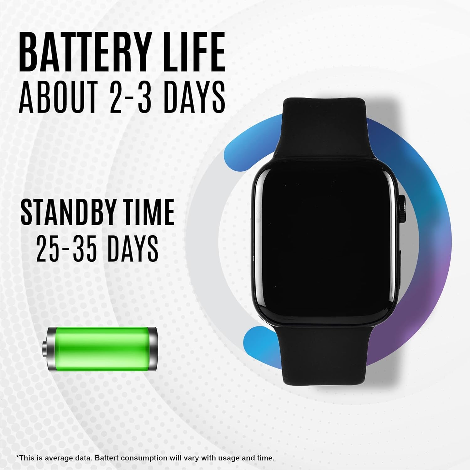 JSTBUY LABEL Bluetooth Calling Smart Watch with 1.85" HD Touch Screen, IP67 Waterproof, Magnetic Charging & Dual Bluetooth 5.0 – All-Day Fitness & Activity Tracker Sports Watch for Men & Women 2 61DmcWH+jGL. SL1500