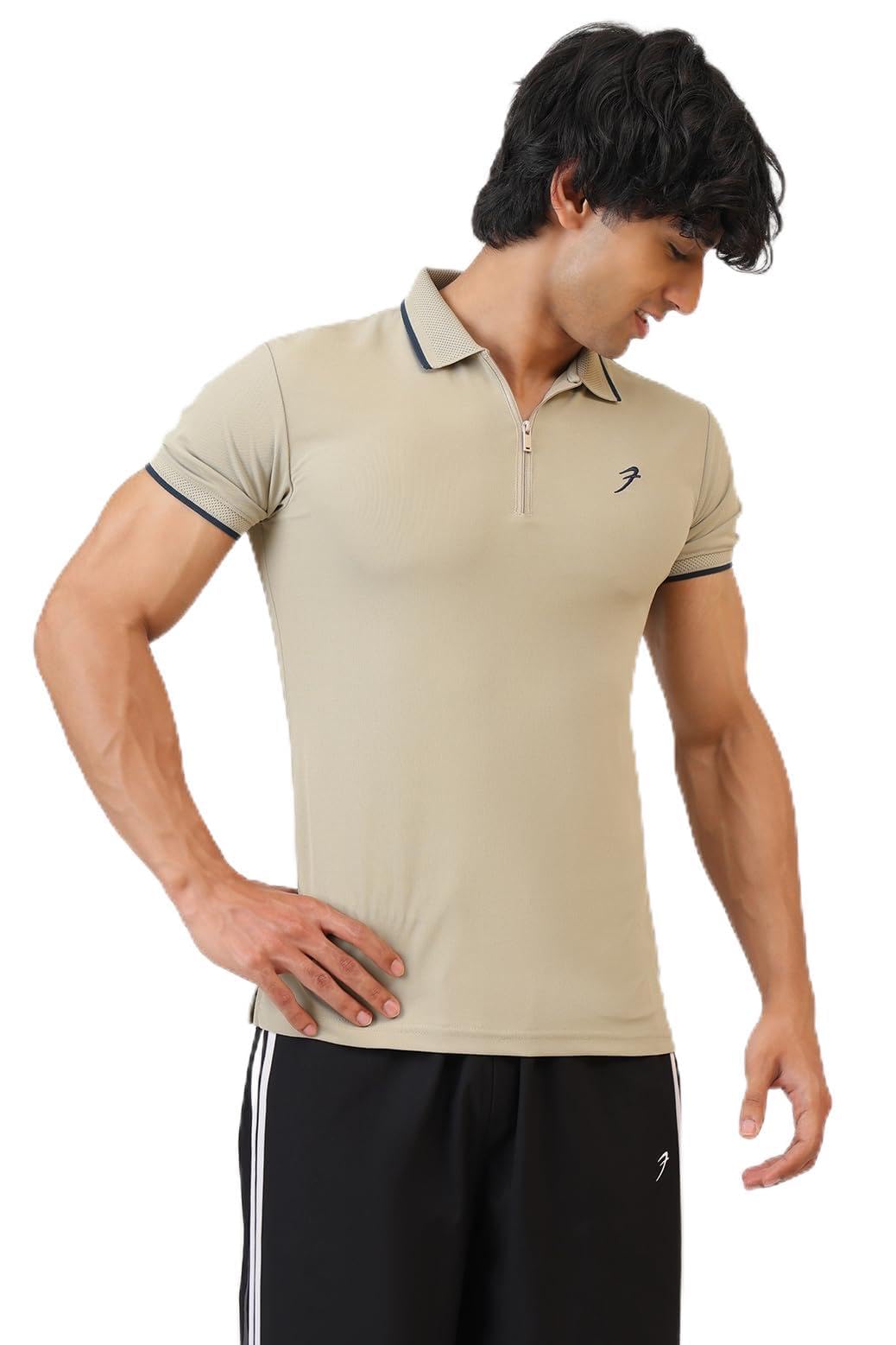 fuaark Men Stride Slim Fit Polo Tshirt in Premium Pique Fabric-picture-26