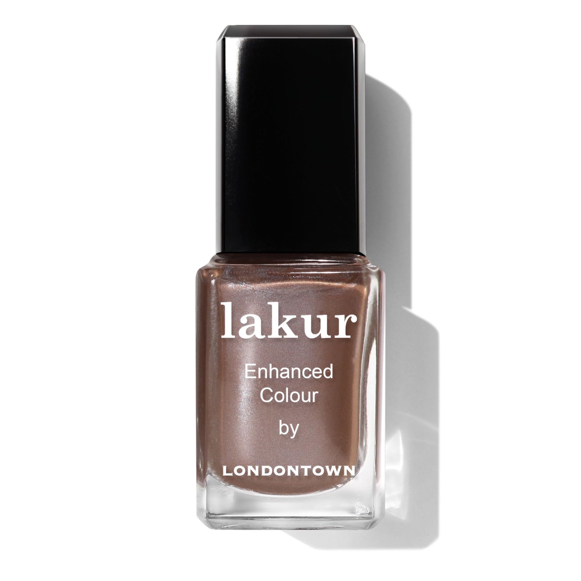 LONDONTOWN lakur Brown Nail Polish Gel-Like Shine Long-Lasting Color Strengthens Hydrates Nails 0 4 Fl Oz