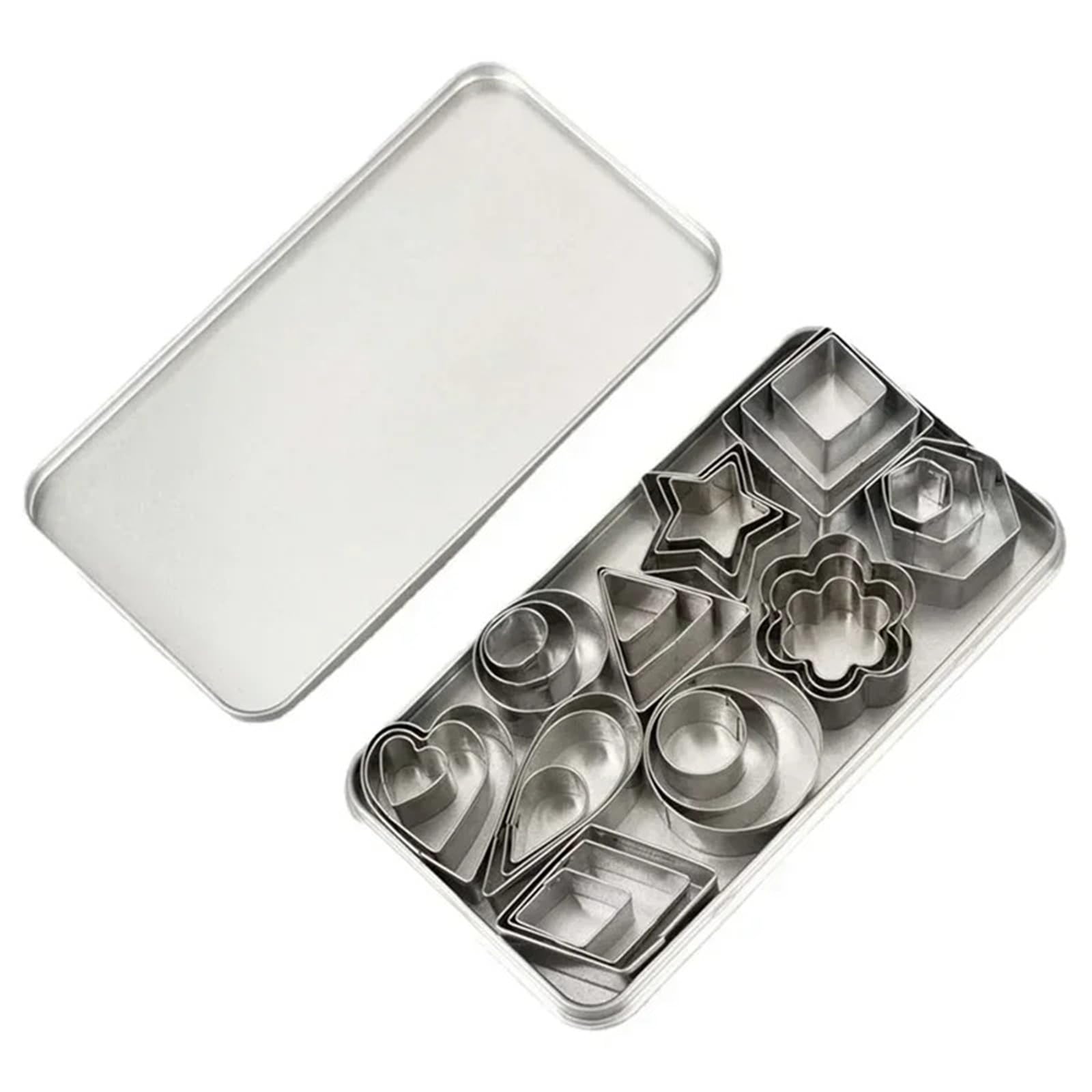 30 mini emporte-pièces en acier inoxydable