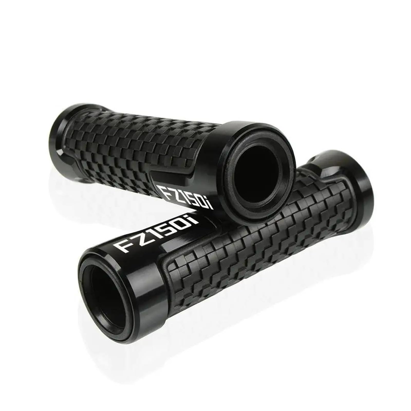 Poignées de guidon de moto en aluminium CNC et embouts noirs 22mm