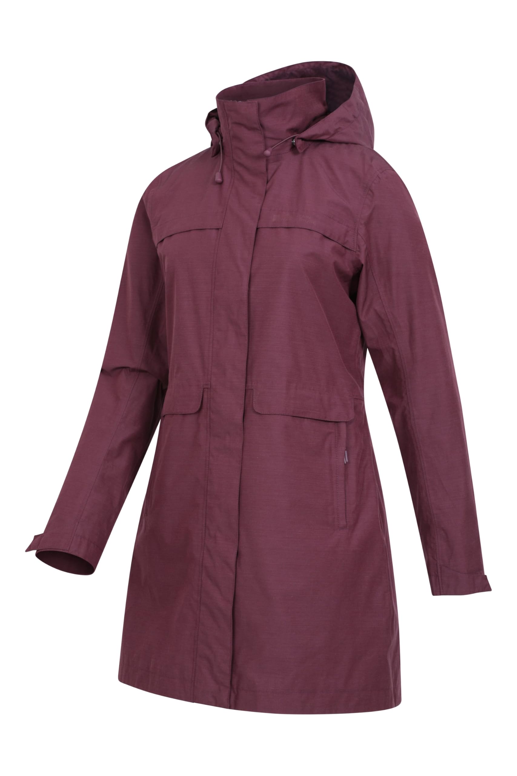 Mountain Warehouse Cloud Burst texturierte Damenjacke – wasserdichte Regenjacke, verstellbare Kapuze – ideal für draußen, im Fitnessstudio, Reisen, Frühling, Sommer