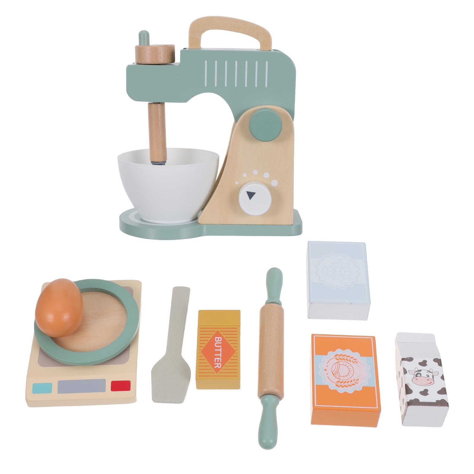 Frullatore Giocattolo in Legno per Cucina, Accessori Montessori