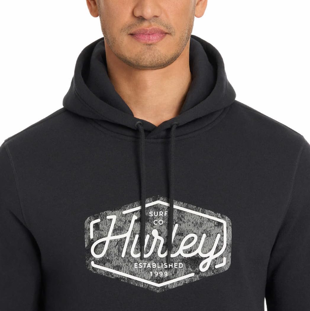 Hurley mens One & Only Solid Fleece Pullover Hoodie