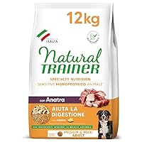 Natural Natural Trainer Sensitive No Gluten Cibo per Cani Adulti con Anatra e Cereali Integrali