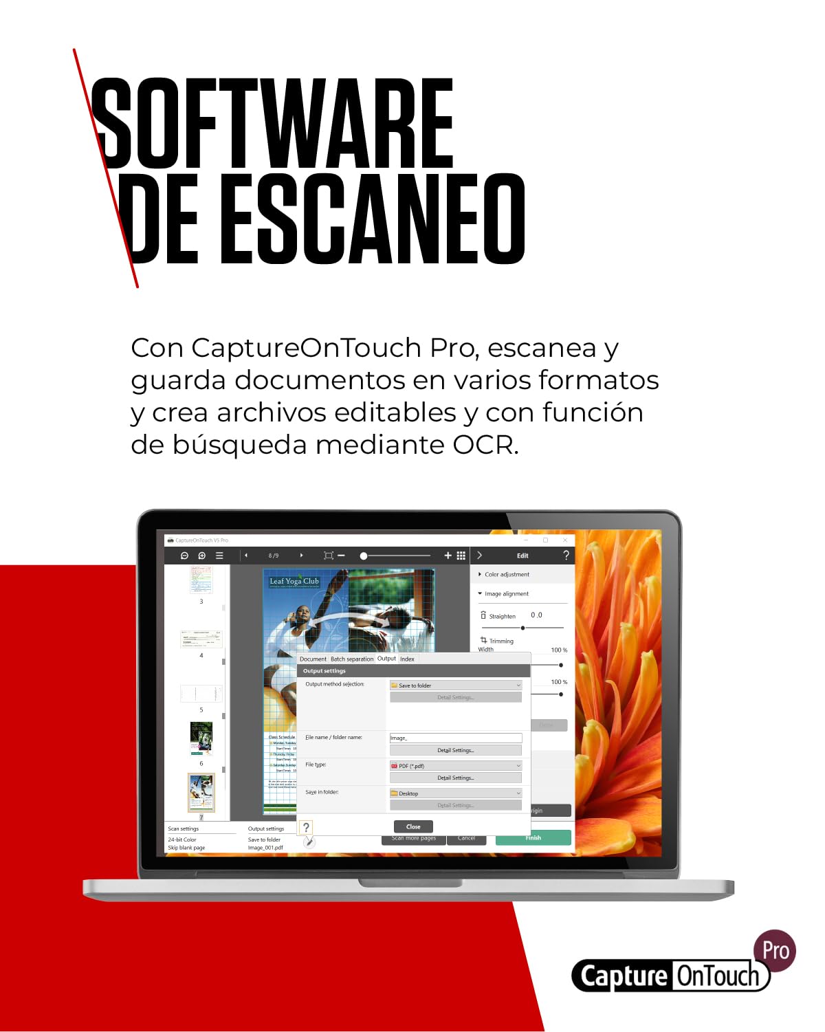 Canon imageFORMULA DR-C340 Escáner de Documentos A4 | Diseño Ultracompacto y Procesamiento Avanzado de Imagen para Oficina | Alimentador de 100 Hojas | con Canon CaptureOnTouch Pro